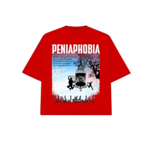 Peniaphobia Tee – Red Edition
