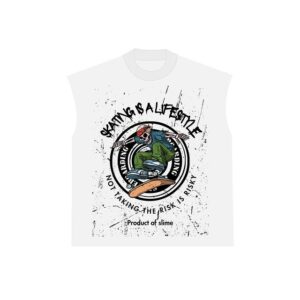 Skating Is a Lifestyle Tee (WHITE)