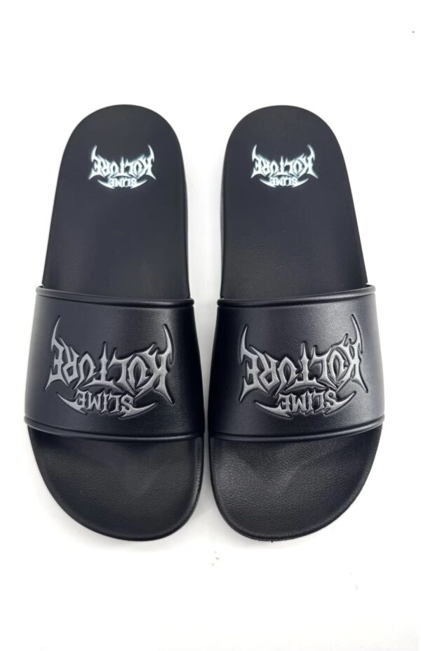 Slime Kulture “Rebel Drip” Slides (Black Metal Edition)