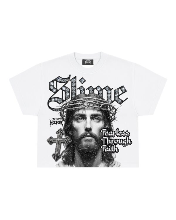 🔥 Fearless Through Faith Tee – SLIME KULTURE
