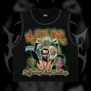 SLIME KULTURE SS25 — Suffering & Smiling 225 Armless Tee